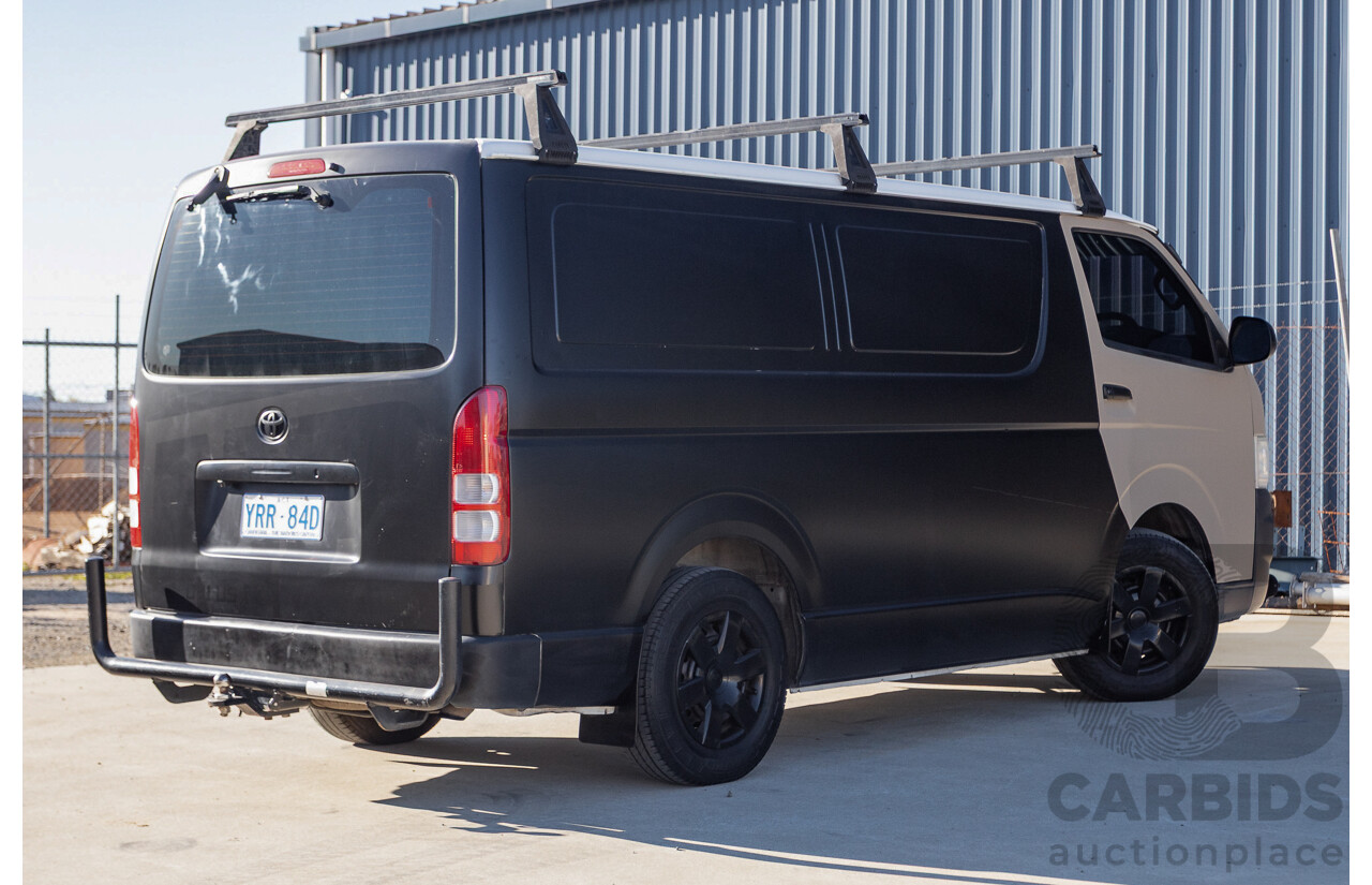 11/2009 Toyota Hiace LWB KDH201R MY07 Upgrade 4d Van Black / Beige Turbo Diesel 3.0L