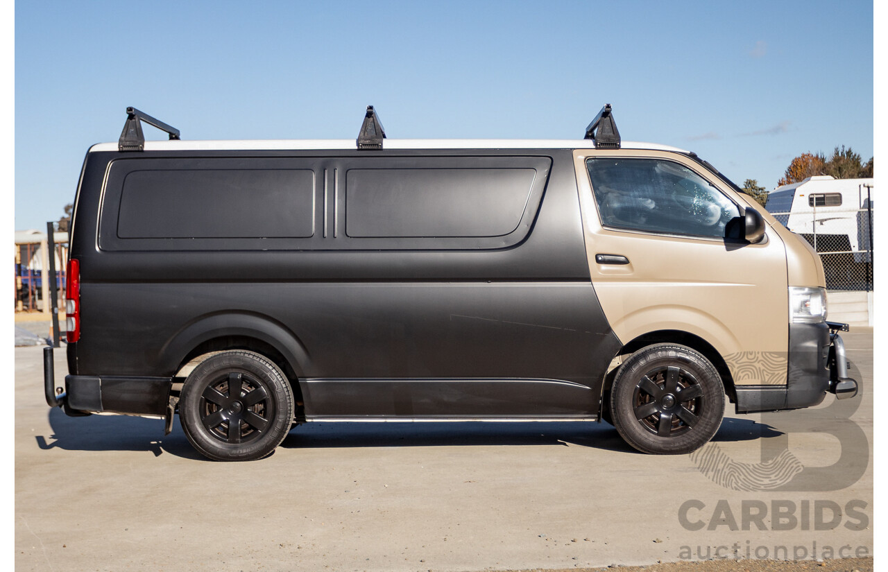 11/2009 Toyota Hiace LWB KDH201R MY07 Upgrade 4d Van Black / Beige Turbo Diesel 3.0L