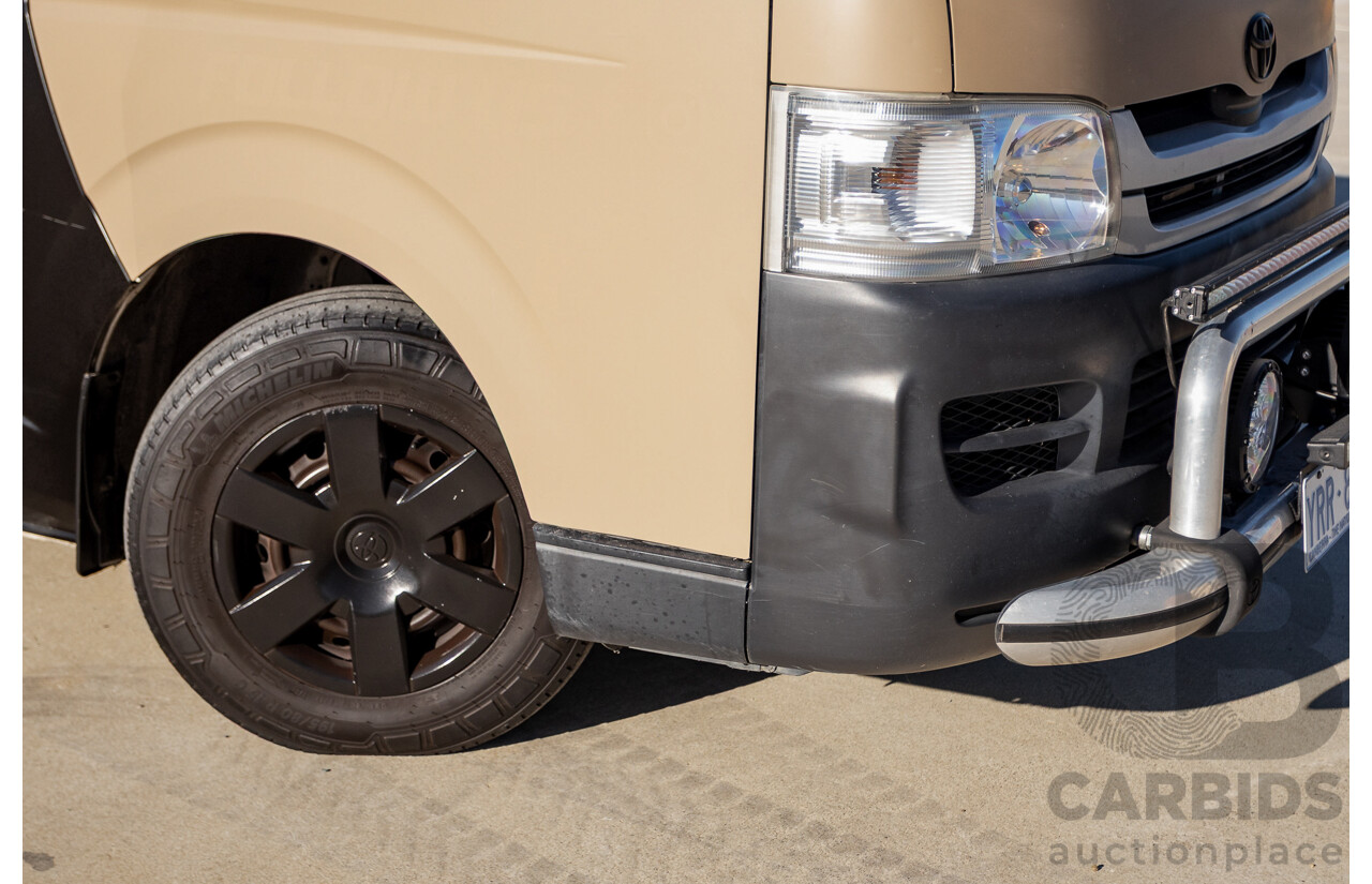 11/2009 Toyota Hiace LWB KDH201R MY07 Upgrade 4d Van Black / Beige Turbo Diesel 3.0L