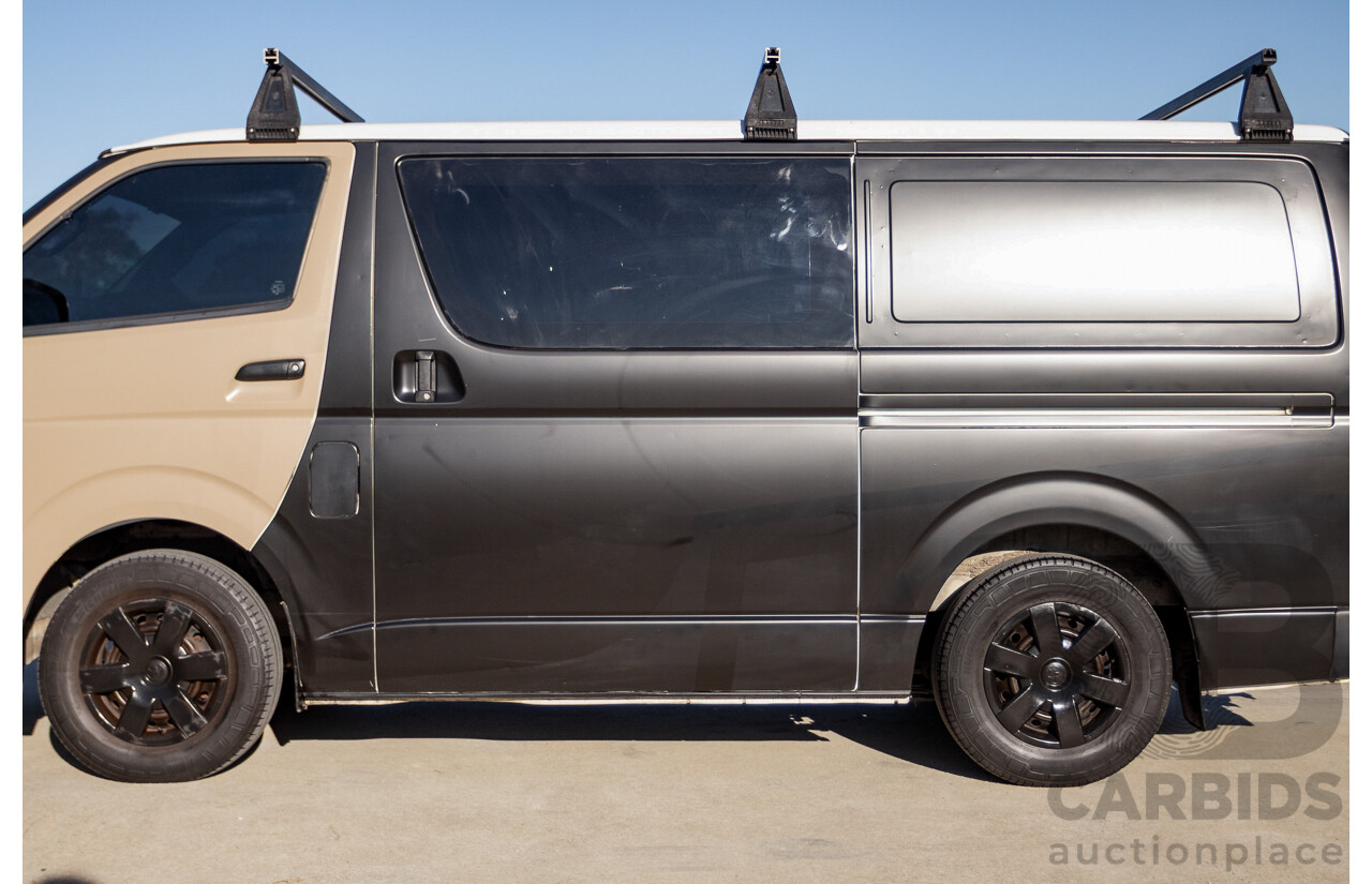 11/2009 Toyota Hiace LWB KDH201R MY07 Upgrade 4d Van Black / Beige Turbo Diesel 3.0L