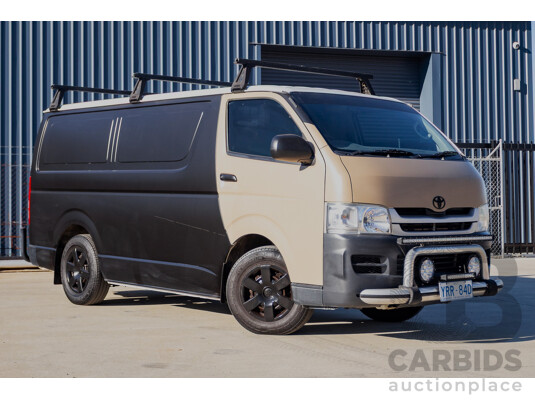 11/2009 Toyota Hiace LWB KDH201R MY07 Upgrade 4d Van Black / Beige Turbo Diesel 3.0L
