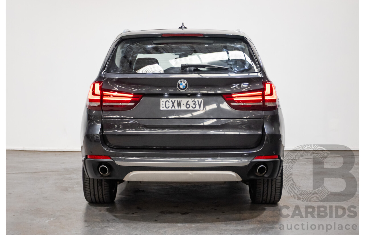 3/2015 BMW X5 Xdrive 30d F15 (AWD) MY15 4d Wagon Sophisto Grey Metallic Turbo Diesel 3.0L