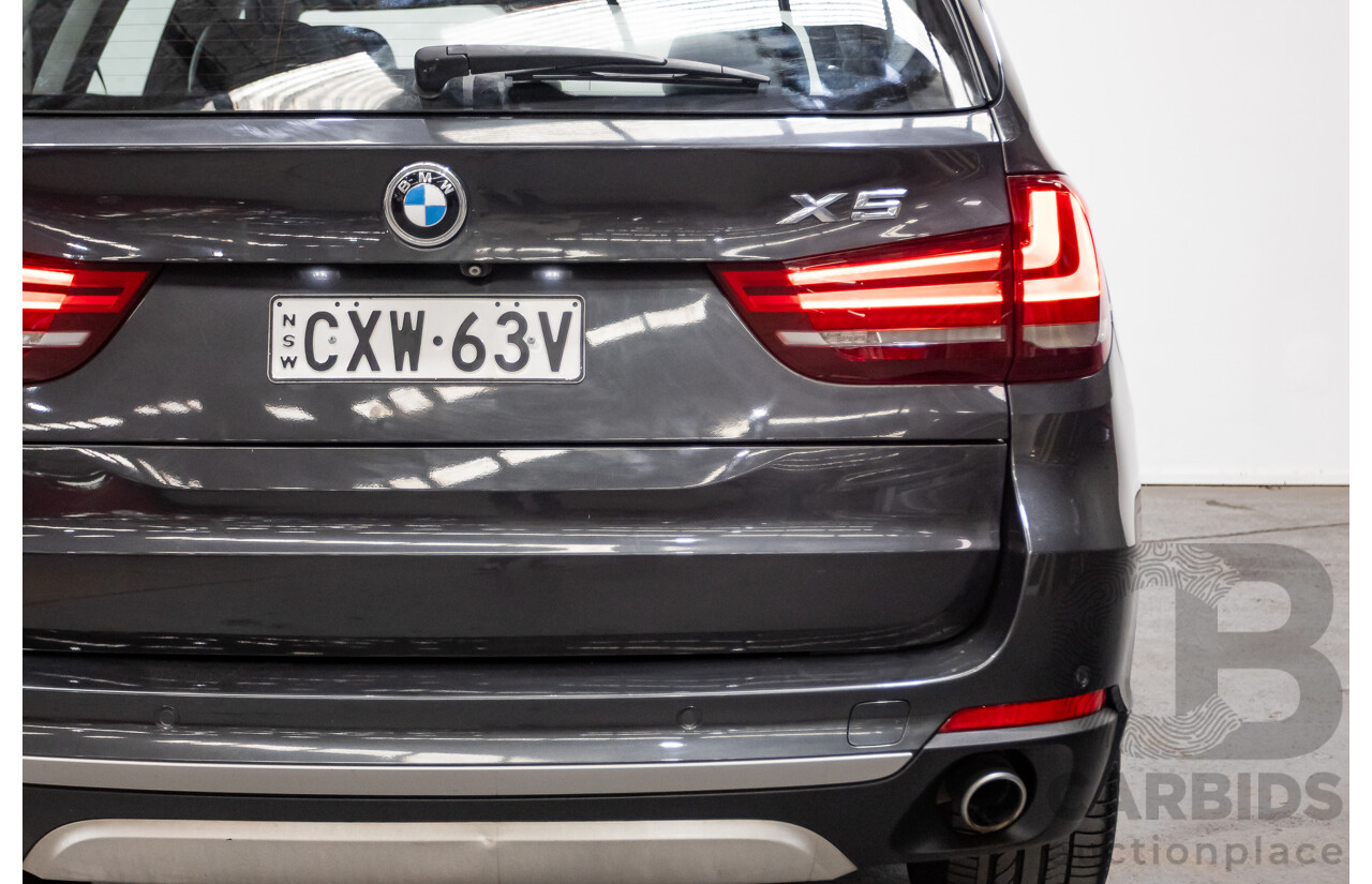 3/2015 BMW X5 Xdrive 30d F15 (AWD) MY15 4d Wagon Sophisto Grey Metallic Turbo Diesel 3.0L