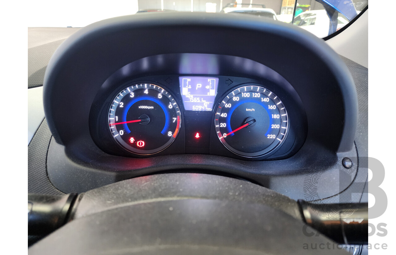 2/2016 Hyundai Accent Active RB3 MY16 5d Hatchback Blue 1.4L