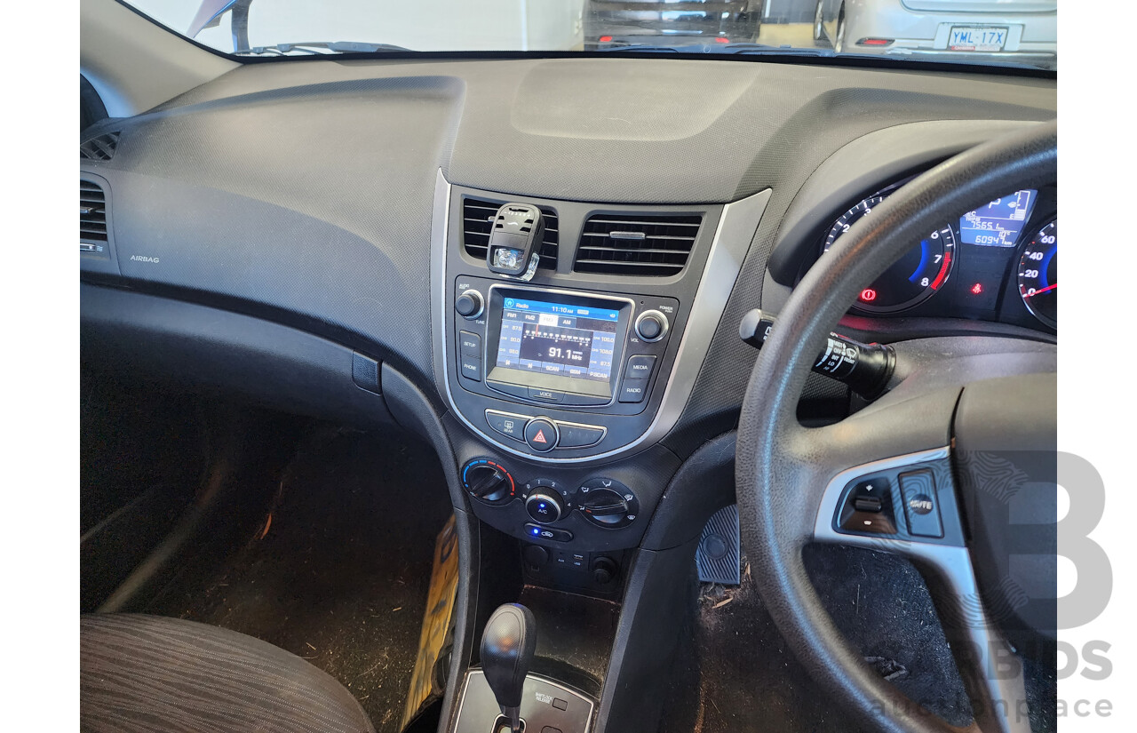 2/2016 Hyundai Accent Active RB3 MY16 5d Hatchback Blue 1.4L