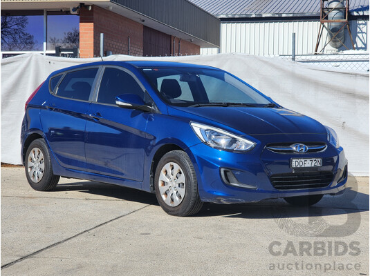 2/2016 Hyundai Accent Active RB3 MY16 5d Hatchback Blue 1.4L