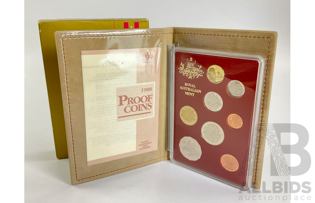 Australian RAM 1988 Seven Proof Coin Set