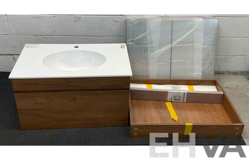 CAESAR Bathroom Set - EH05382A Base & LF5026 Basin &  Mirror Cabinet & Cabinet