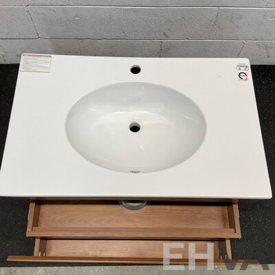 CAESAR Bathroom Set - EH05382A Base & LF5026 Basin &  Mirror Cabinet & Cabinet
