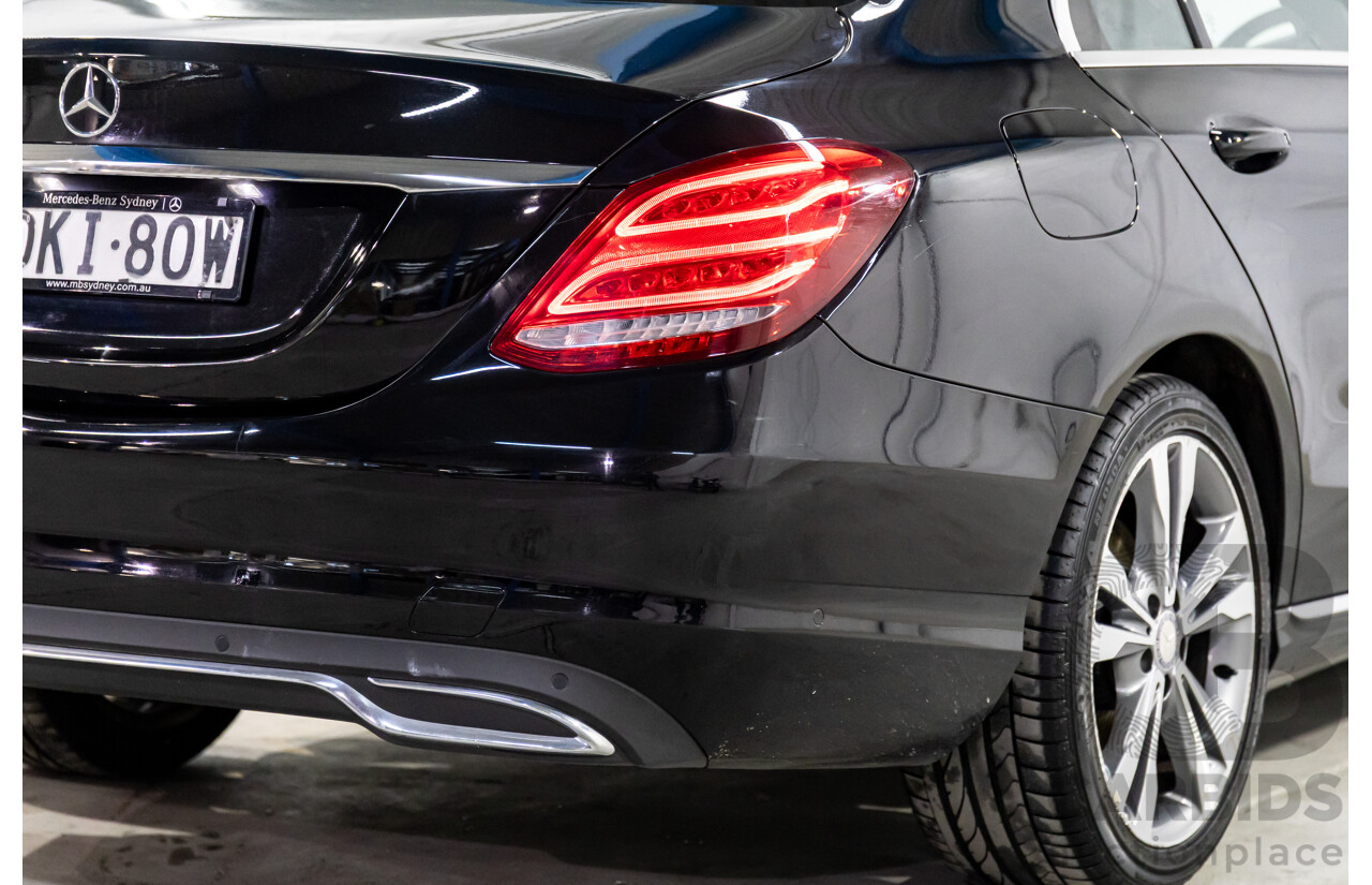 10/2016 Mercedes-Benz C200 (RWD) 205 MY16 4d Sedan Black Obsidian Metallic Turbo 2.0L