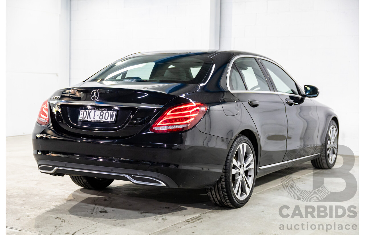 10/2016 Mercedes-Benz C200 (RWD) 205 MY16 4d Sedan Black Obsidian Metallic Turbo 2.0L