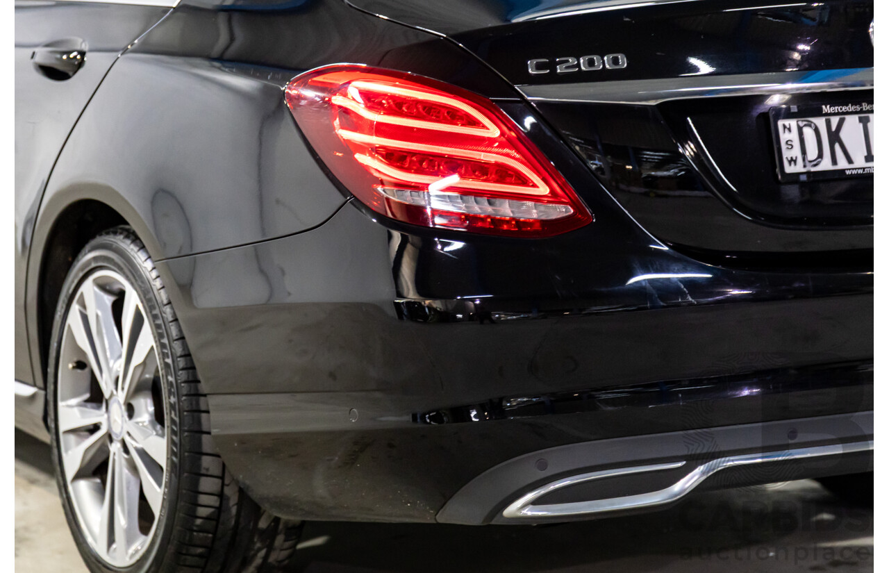 10/2016 Mercedes-Benz C200 (RWD) 205 MY16 4d Sedan Black Obsidian Metallic Turbo 2.0L