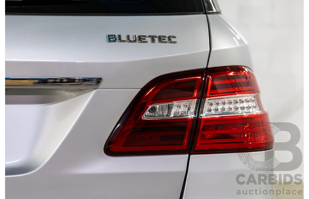 3/2013 Mercedes-Benz ML250 CDI Bluetec (4x4) 166 4d Wagon Iridium Silver Metallic Turbo Diesel 2.1L