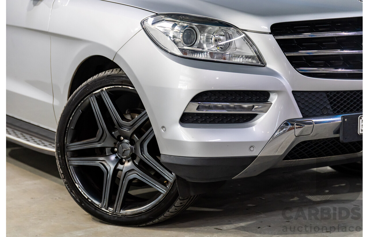 3/2013 Mercedes-Benz ML250 CDI Bluetec (4x4) 166 4d Wagon Iridium Silver Metallic Turbo Diesel 2.1L