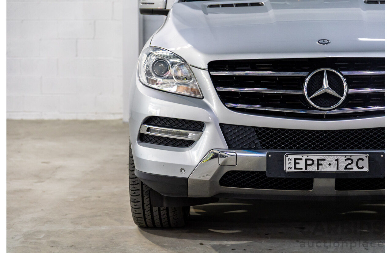 3/2013 Mercedes-Benz ML250 CDI Bluetec (4x4) 166 4d Wagon Iridium Silver Metallic Turbo Diesel 2.1L