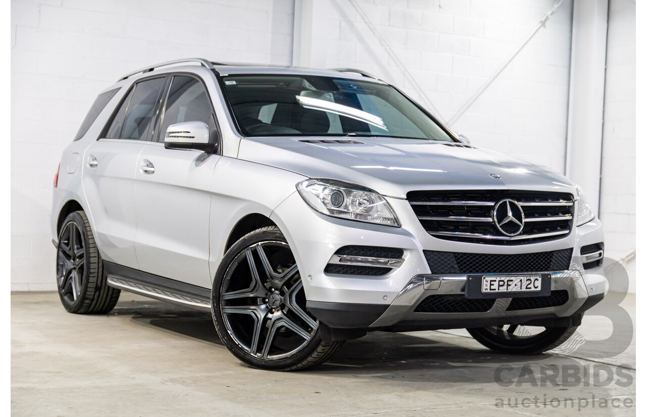3/2013 Mercedes-Benz ML250 CDI Bluetec (4x4) 166 4d Wagon Iridium Silver Metallic Turbo Diesel 2.1L