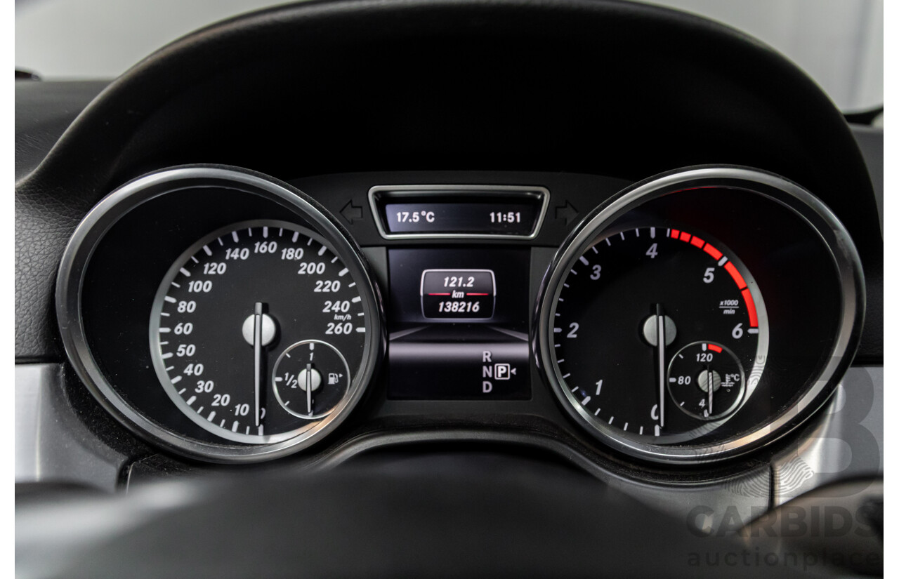 3/2013 Mercedes-Benz ML250 CDI Bluetec (4x4) 166 4d Wagon Iridium Silver Metallic Turbo Diesel 2.1L