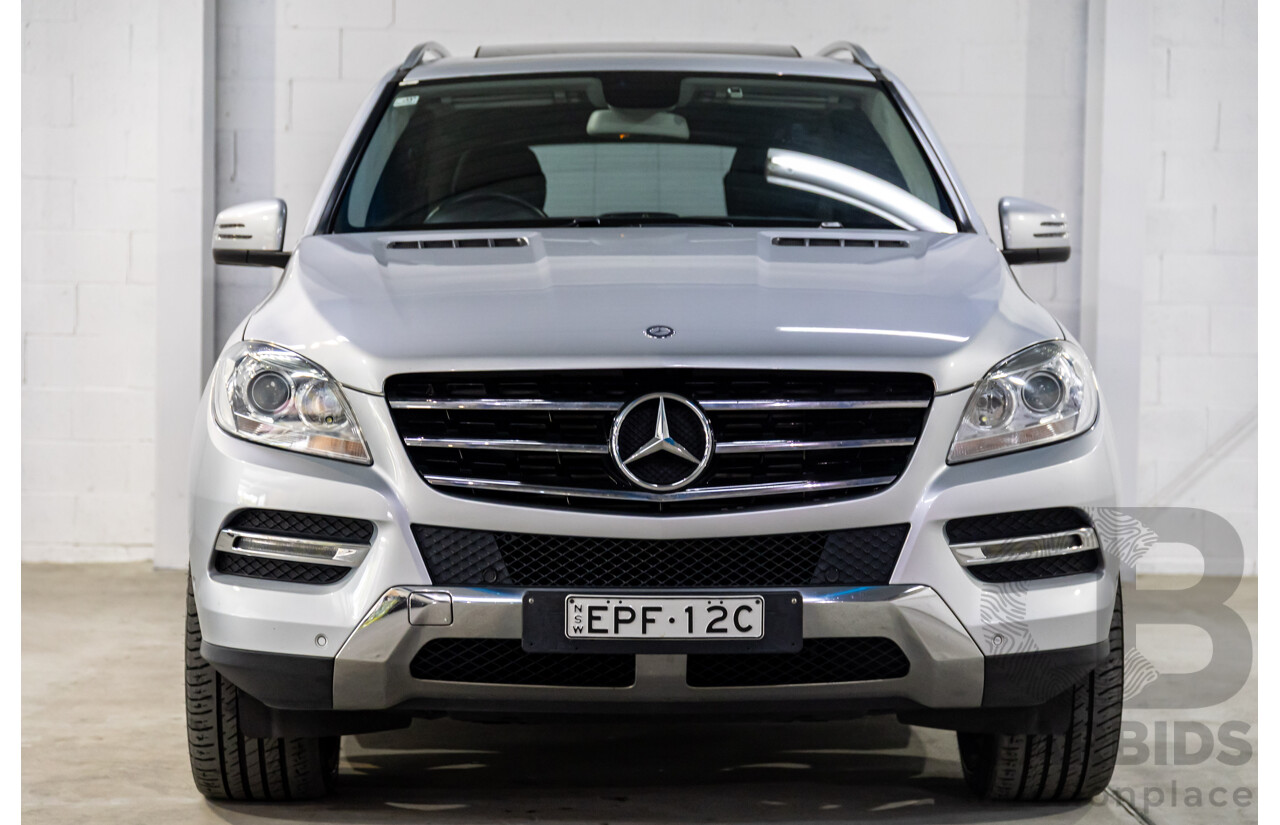 3/2013 Mercedes-Benz ML250 CDI Bluetec (4x4) 166 4d Wagon Iridium Silver Metallic Turbo Diesel 2.1L