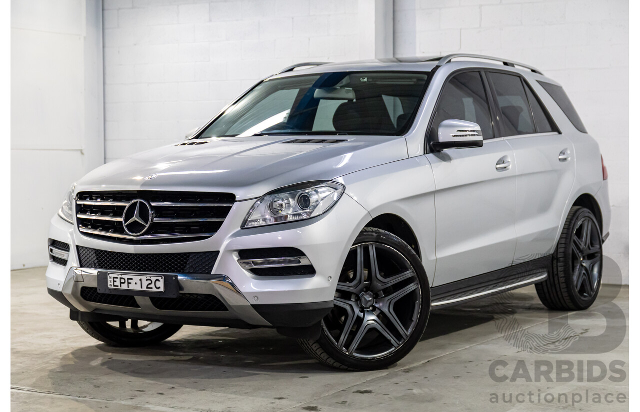 3/2013 Mercedes-Benz ML250 CDI Bluetec (4x4) 166 4d Wagon Iridium Silver Metallic Turbo Diesel 2.1L