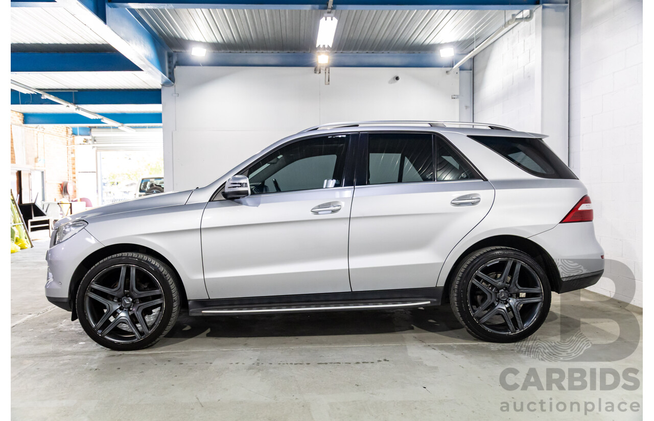 3/2013 Mercedes-Benz ML250 CDI Bluetec (4x4) 166 4d Wagon Iridium Silver Metallic Turbo Diesel 2.1L