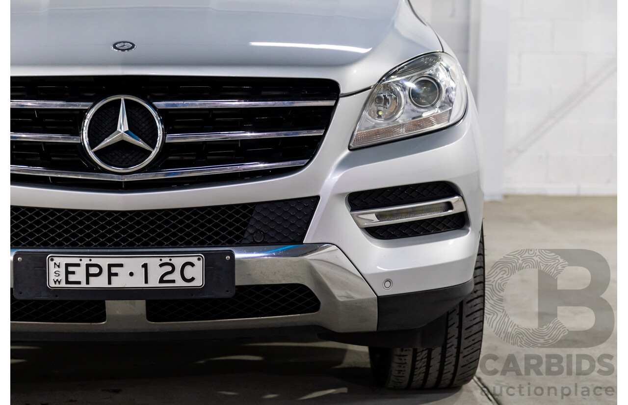 3/2013 Mercedes-Benz ML250 CDI Bluetec (4x4) 166 4d Wagon Iridium Silver Metallic Turbo Diesel 2.1L