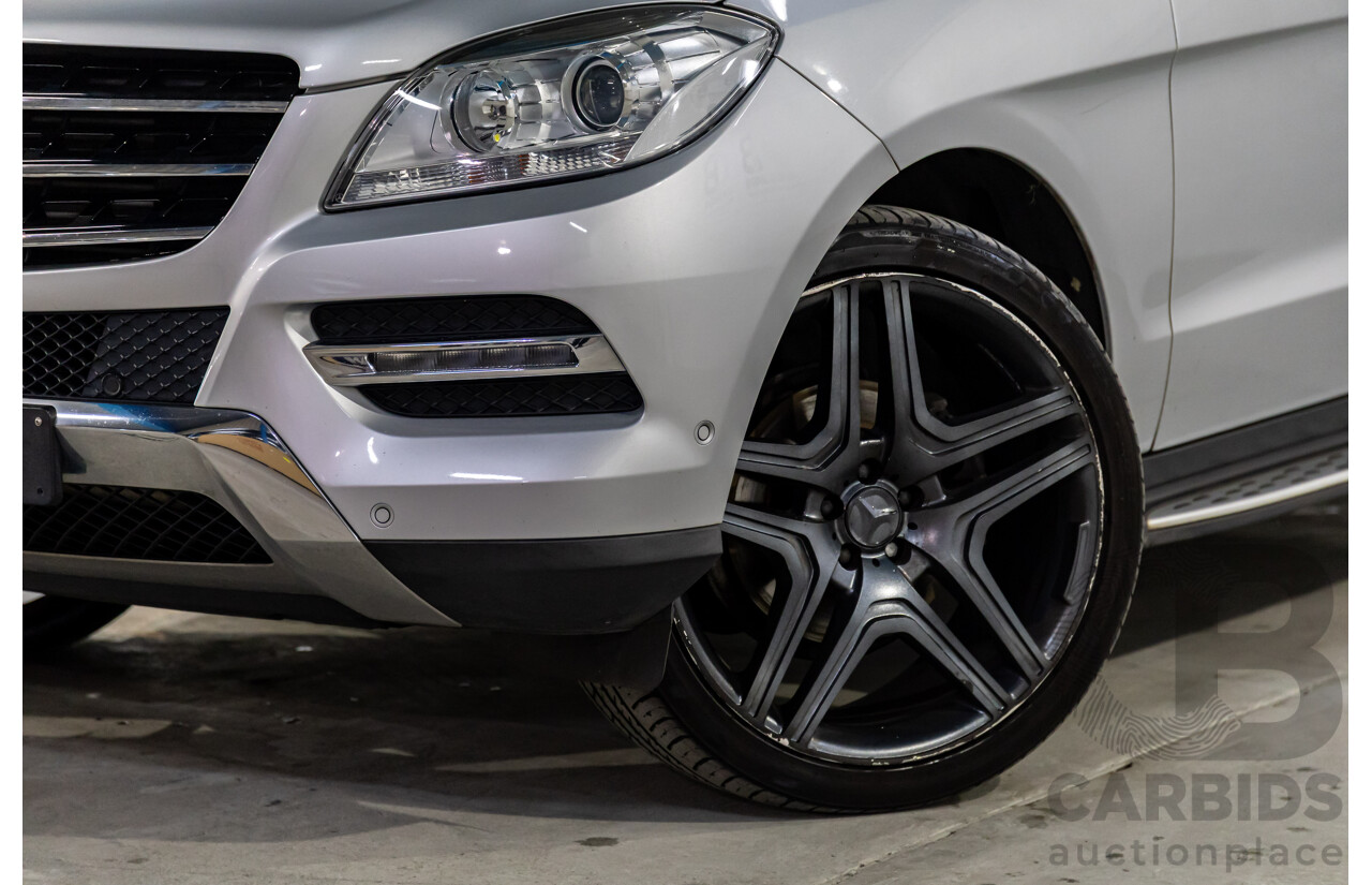 3/2013 Mercedes-Benz ML250 CDI Bluetec (4x4) 166 4d Wagon Iridium Silver Metallic Turbo Diesel 2.1L