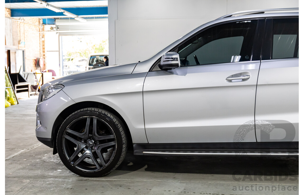 3/2013 Mercedes-Benz ML250 CDI Bluetec (4x4) 166 4d Wagon Iridium Silver Metallic Turbo Diesel 2.1L