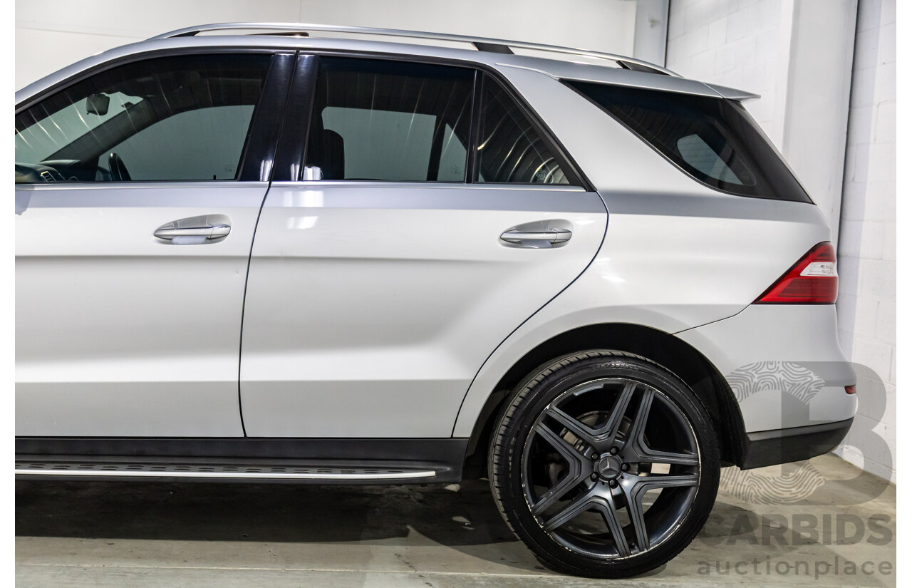 3/2013 Mercedes-Benz ML250 CDI Bluetec (4x4) 166 4d Wagon Iridium Silver Metallic Turbo Diesel 2.1L