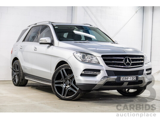 3/2013 Mercedes-Benz ML250 CDI Bluetec (4x4) 166 4d Wagon Iridium Silver Metallic Turbo Diesel 2.1L