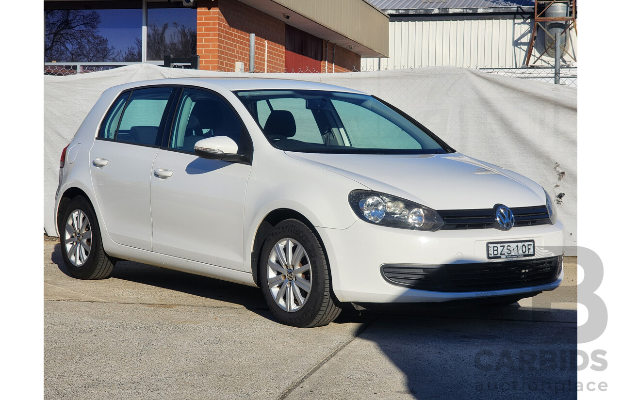 8/2011 Volkswagen Golf 90 TSI Trendline 1K MY12 5d Hatchback White 1.4L