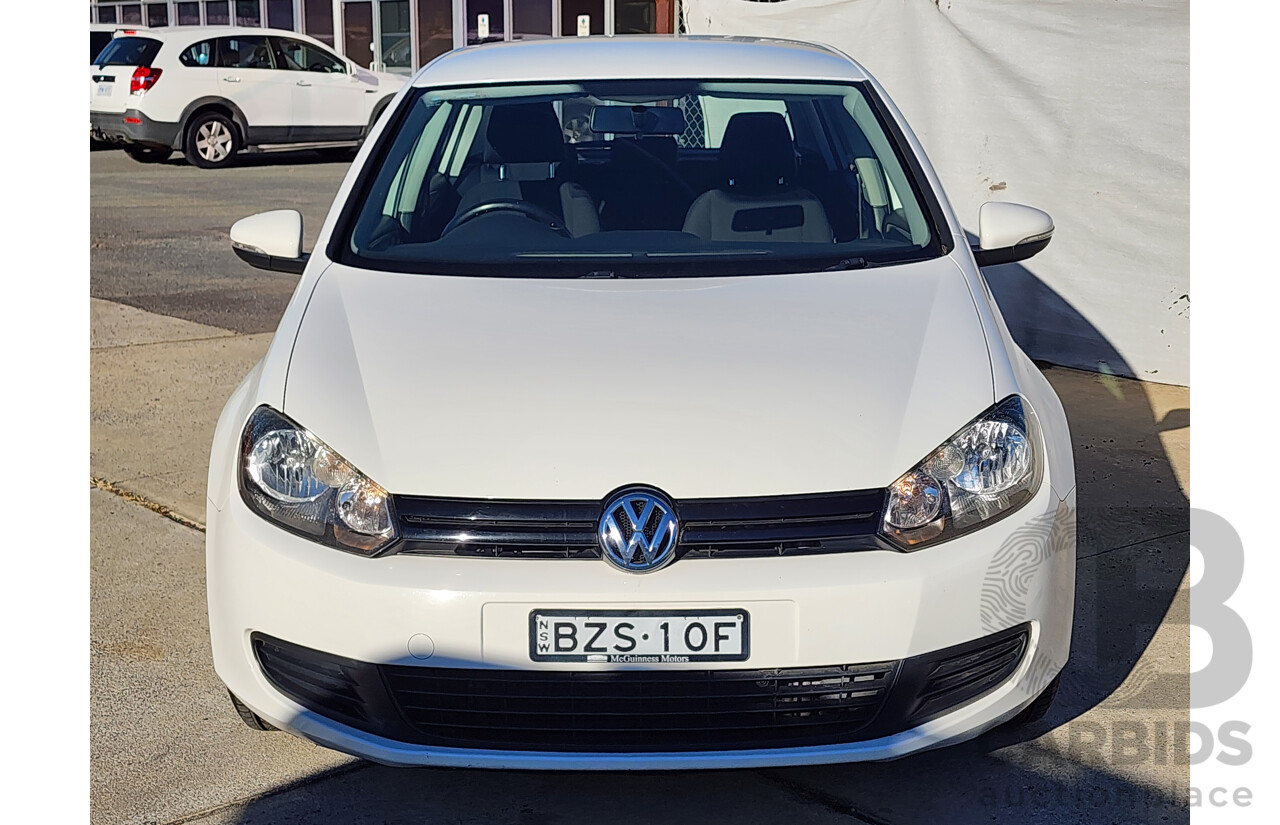 8/2011 Volkswagen Golf 90 TSI Trendline 1K MY12 5d Hatchback White 1.4L