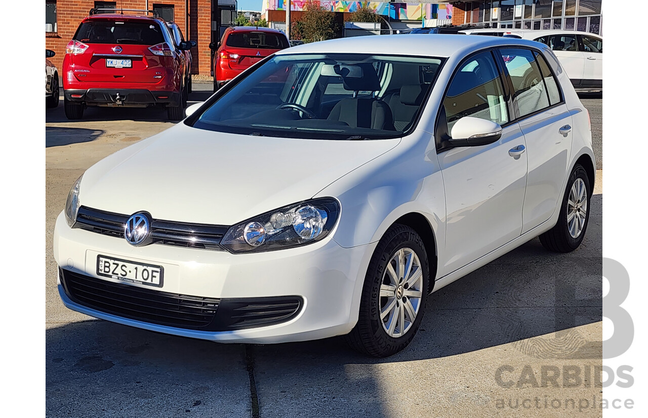8/2011 Volkswagen Golf 90 TSI Trendline 1K MY12 5d Hatchback White 1.4L