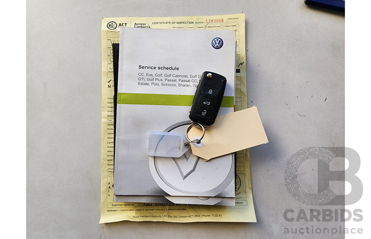 8/2011 Volkswagen Golf 90 TSI Trendline 1K MY12 5d Hatchback White 1.4L