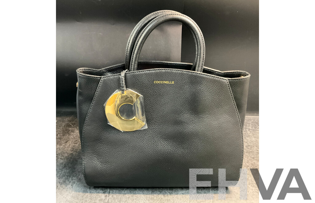 COCCINELLE Black Leather Hand Bag - ORP$850