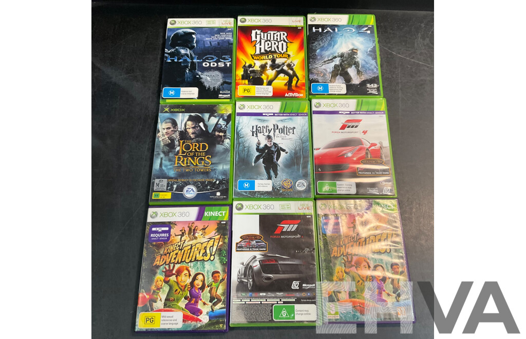 Assorted Xbox 360 Game Discs - Lot of 9