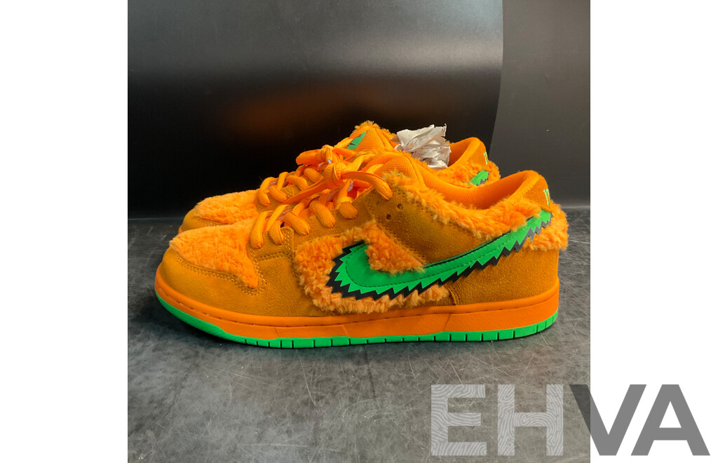NIKE X Grateful Dead SB Dunk Low Orange Bear Sneakers - Size US 11