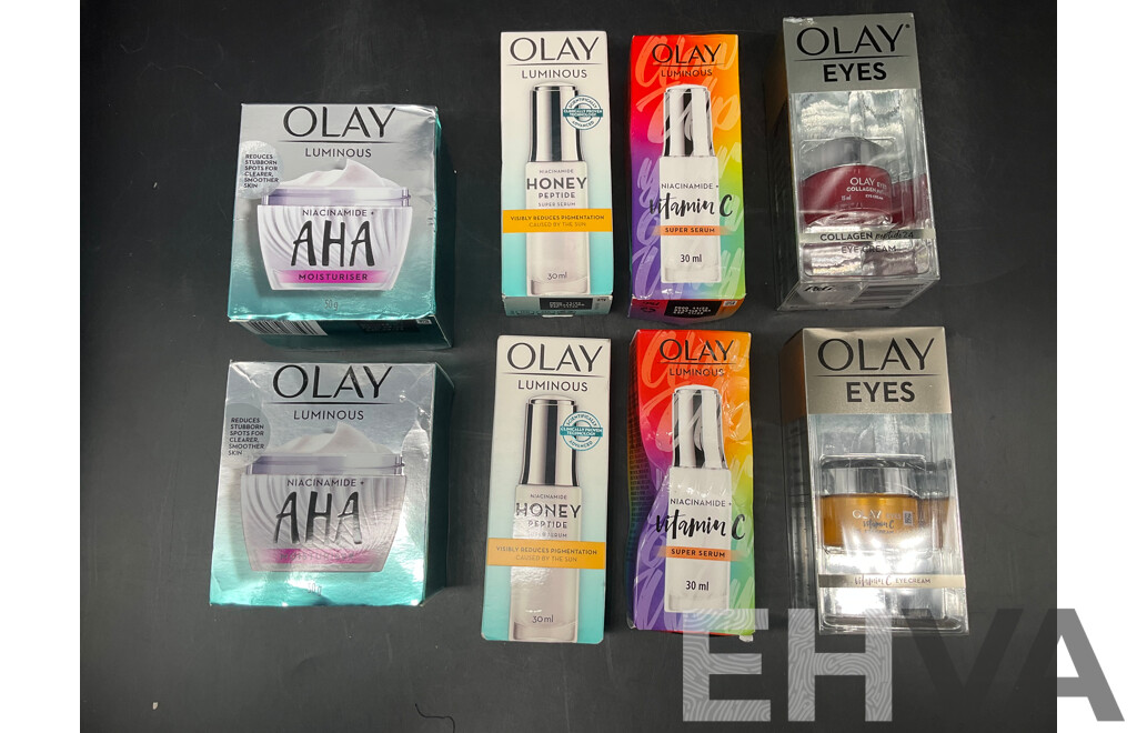 OLAY Luminous Creams and Serums - Lot of 8
