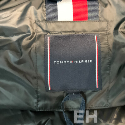 TOMMY HILFIGER Core Packable Recycled Vest - Black - Size L -  RRP $299