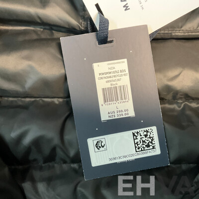 TOMMY HILFIGER Core Packable Recycled Vest - Black - Size L -  RRP $299