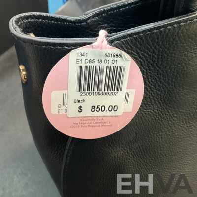 COCCINELLE Black Leather Hand Bag - ORP$850