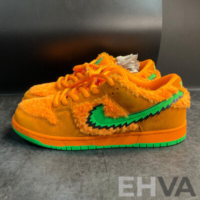 NIKE X Grateful Dead SB Dunk Low Orange Bear Sneakers - Size US 11