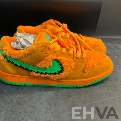 NIKE X Grateful Dead SB Dunk Low Orange Bear Sneakers - Size US 11