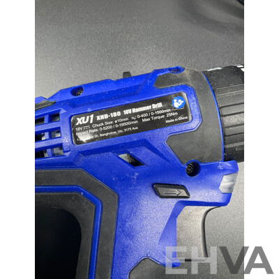 XU1 Corded Circular Saw (XCS-1200), XU1 Blue 18V Cordless Drill Driver (XHD-180)Number Punch Stamp Set (6mm 1/4) - Lot of 3