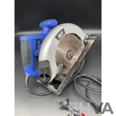 XU1 Corded Circular Saw (XCS-1200), XU1 Blue 18V Cordless Drill Driver (XHD-180)Number Punch Stamp Set (6mm 1/4) - Lot of 3