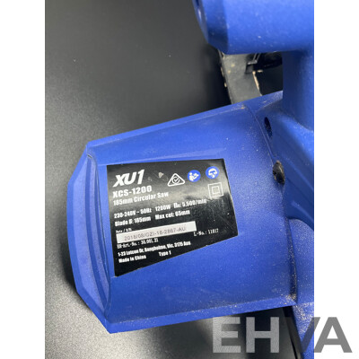 XU1 Corded Circular Saw (XCS-1200), XU1 Blue 18V Cordless Drill Driver (XHD-180)Number Punch Stamp Set (6mm 1/4) - Lot of 3