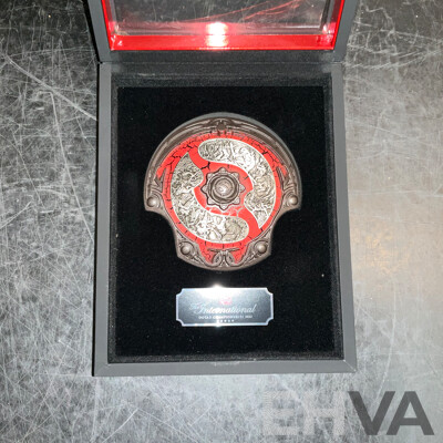 2022 the International DOTA 2 Championships Collector's Aegis & Moki Headphones & Crest USB Cable - Lot of 3