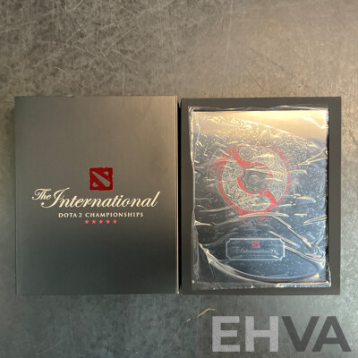 2022 the International DOTA 2 Championships Collector's Aegis & Moki Headphones & Crest USB Cable - Lot of 3