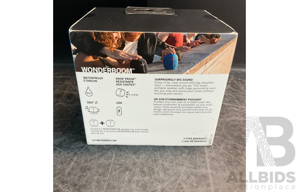 ULTIMATE EARS Wonderboom & JBL Clip3 Speaker & AMAZON Echo Dot - Lot of 3