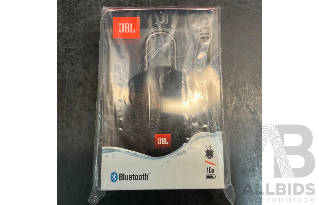 ULTIMATE EARS Wonderboom & JBL Clip3 Speaker & AMAZON Echo Dot - Lot of 3