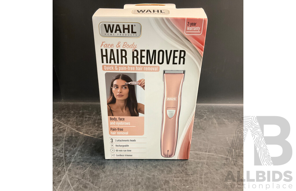 WAHL Ladies Shaver/Hair Remover & Men's Trimmer - Lot of 3